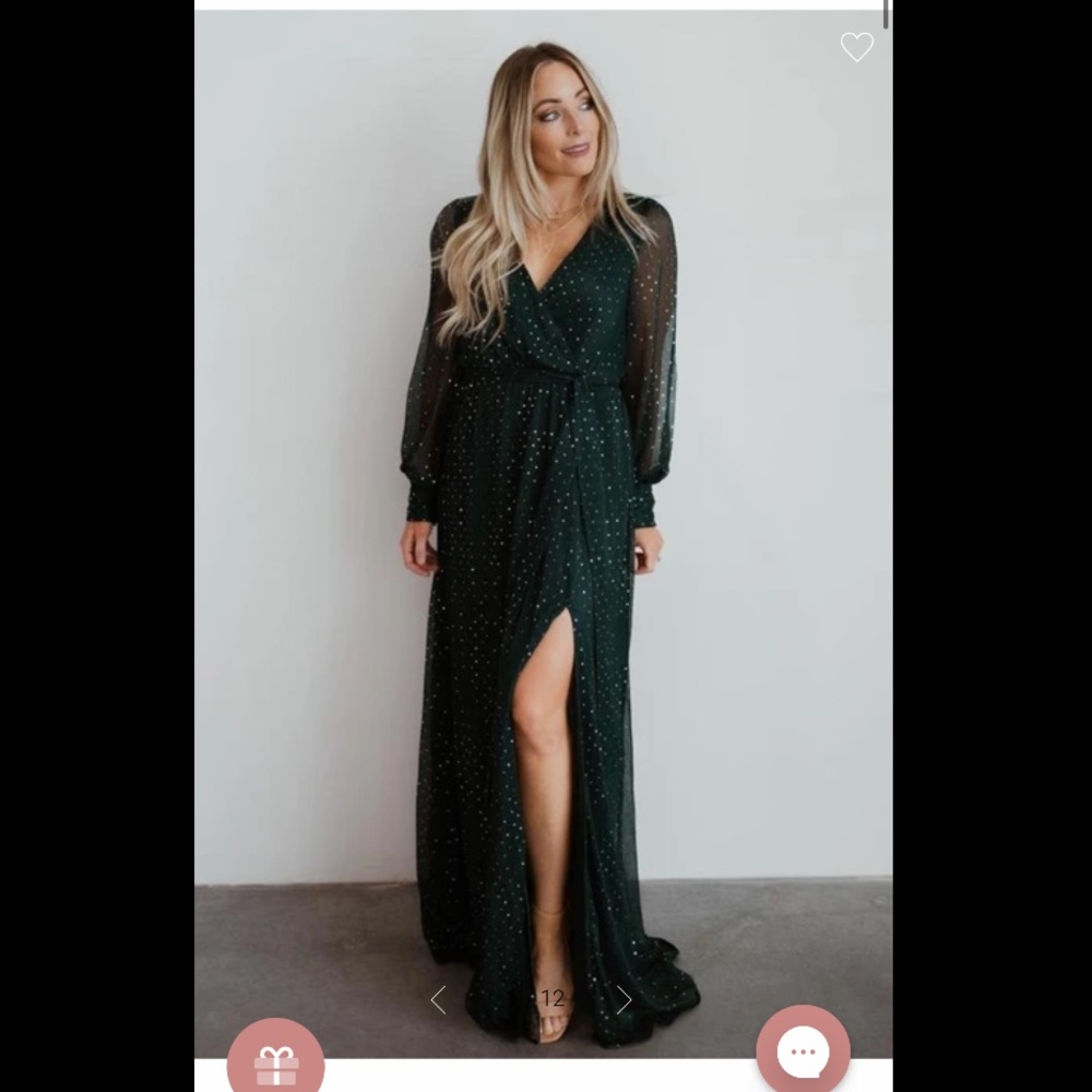 NWOT Emerald Green Baltic Born Abigail Gown
